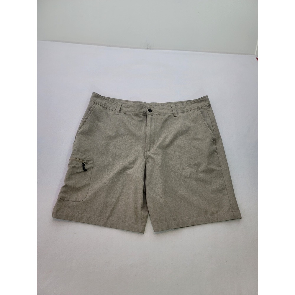 Magellan Fish Gear Water Repellent Shorts‎ Mens 42 Brown Heathered  10" ins